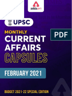 Monthly Current Affairs Capsule February 2021