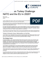 How Far Can Turkey Challenge NATO and the EU in 2020_ - Carnegie Europe - Carnegie Endowment for International Peace