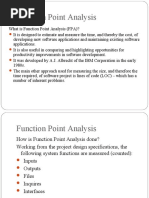 Function Point Analysis