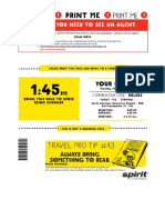 Boarding Pass - Check-In - Spirit Airlines