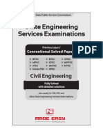 CE - State Engg. Services Solved Papers - Conv-2019