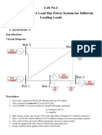 Lab - No.2 To Analyze IEEE-5 Load Bus Power System For Different Loading Loads