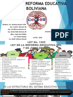 Ley 1565 Reforma Educativa Boliviana