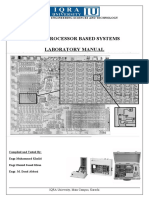 Microprocessor Based Systems Lab Manualfinal