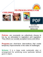 Programmes and POLICIES-CHILDREN - GJ