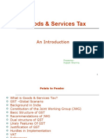 Goods & Services Tax: An Introduction
