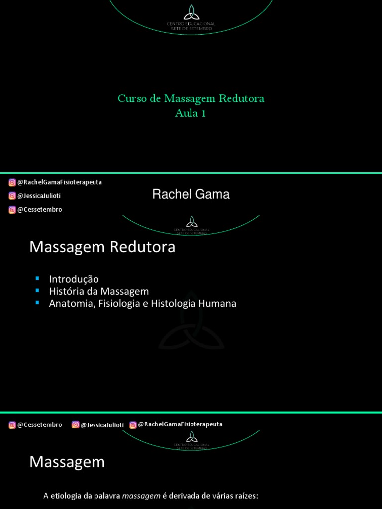 Massagem Redutora, PDF, Massagem