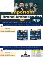Brand Ambassadors 2021 by Ashish Gautam Ga Guru - OLD FORMAT
