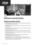 Machine Learning Notes