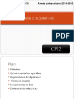 Algorithmique CPI1-Séance 1(1)