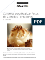 Consejos para Realizar Fotos de Comidas Tentadoras