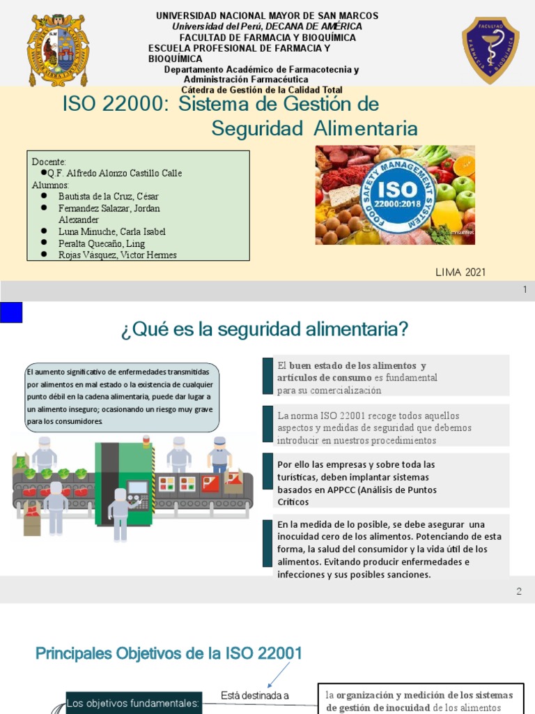 ISO 22000: Gestión de Seguridad Alimentaria | PDF | Análisis de Riesgo ...