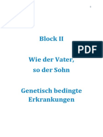 Block II-Wie Der Vater, So Der Sohn - Genetisch Bedingte Erkrankungen