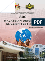 Malaysian University English Test (Muet) : Majlis Peperiksaan Malaysia