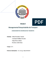 Referat MIT, Managementul Resurselor de Transport, LT1