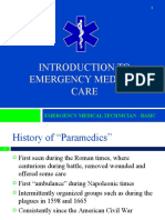 Introduction To Emergency Medical Care