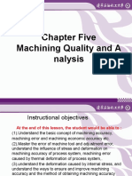 Chapter Five Machining Quality and A Nalysis