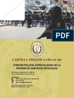 CARTILLA 141 - FUNCIÓN POLICIAL ESPECIALIZADA DE LA DIVISIÓN DE SERVICIOS ESPECIALES