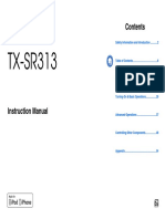 TX-sr313 Manual e