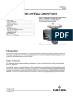 Baumann 51000 Low Flow Control Valve: Scope of Manual