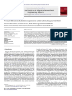 Pressure Filtration of Alumina Suspensions Under Alternating Current Field