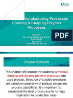 BMM3643 CHP 1 Forming and Shaping Polymer Processes