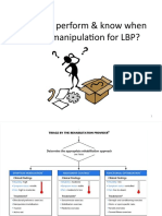 How Do I Perform & Know When To Use Manipulation For LBP?