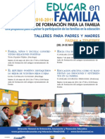 Plan Canario Formación para La Familia - Educar en Familia - Fasnia