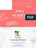 JAVA SCRIPT - A CLIENT SIDE SCRIPTING LANGUAGE