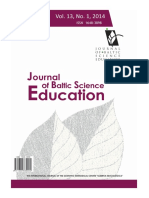 Journal of Baltic Science Education, Vol. 13, No. 1, 2014