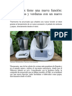 Thermomix anuncia nuevo accesorio pelador