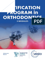 Certification Program in Orthodontics: 3 Modules