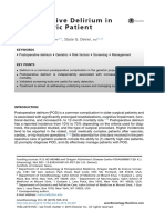 Postoperative Delirium in