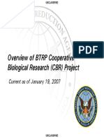 Overview of BTRP Cooperative Biological Research (CBR) Project