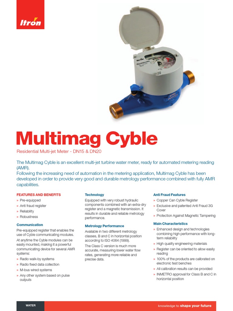 Multimag Cyble DN15 20 Brochure English | PDF | Calibration ...