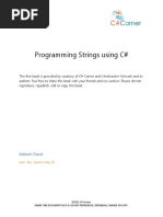 Programming Strings Using C#: Mahesh Chand