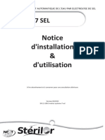 Notice Sterilor Electrolyseur Au Sel Systeme 7 Sel SYSTEME7SEL
