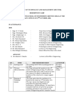 Tenth School of Engineering Minutes.