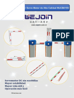 Ficha Técnica Barrera Vehicular Servo WJCB01SV