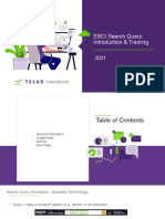 ESCI Search Query: Introduction & Training