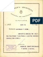 122-D-1936 Ravignani - Ley de Amnistía Delitos Políticos y Militares