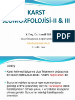 Karst Jeomorfoloji̇si̇ - Ii - Iii