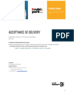 Acceptance of Delivery: It Project Descriptions & Scope