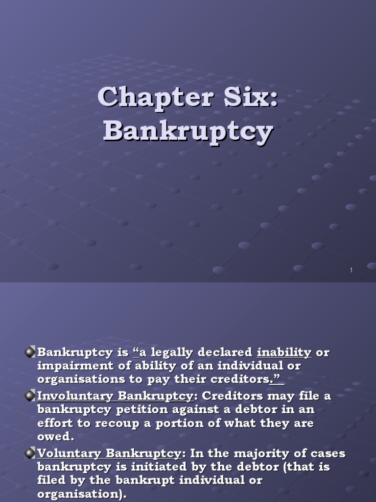 Understanding Bankruptcy Types and Laws | PDF | Bankruptcy | Bankruptcy ...