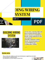 Building Wiring System: Unit - 2
