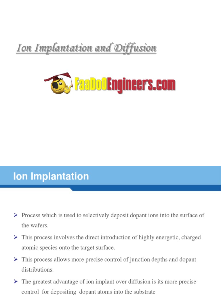 Ion Implantation Diffusion | PDF | Ion Implantation | Doping ...