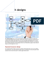 Research Designs: Repeated Measures Design