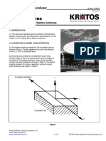 Kratos 4.5m Pedestal Mount Earth Station Antenna Foundation Specificaitons 37846C