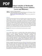 Download Antioxidant Activities of Methanolic Extracts of Sweet by Sushil Wankhade SN55247275 doc pdf