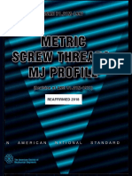 ASME B1.21M - Metric Screw Threads MJ Profile